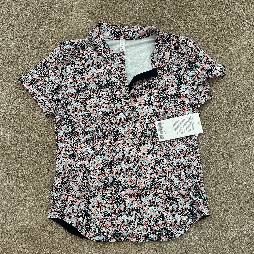 Lululemon Athletica Short Sleeve Tee - Black and Pink